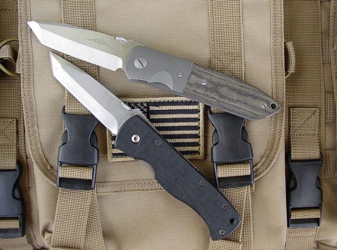 Tactical knives are commonly used by military men.