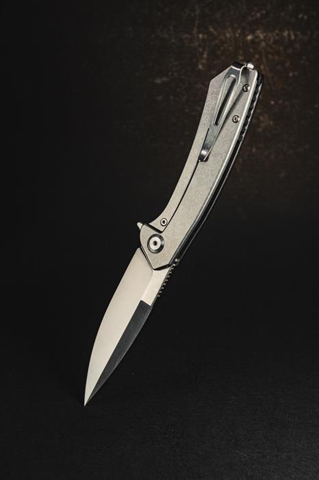 A high end folding pocket knife